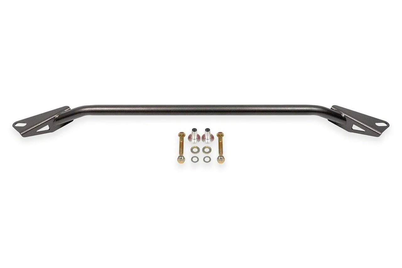 BMR Front Subframe Chassis Brace; 2-Point; Black Hammertone (24-26 Mustang)