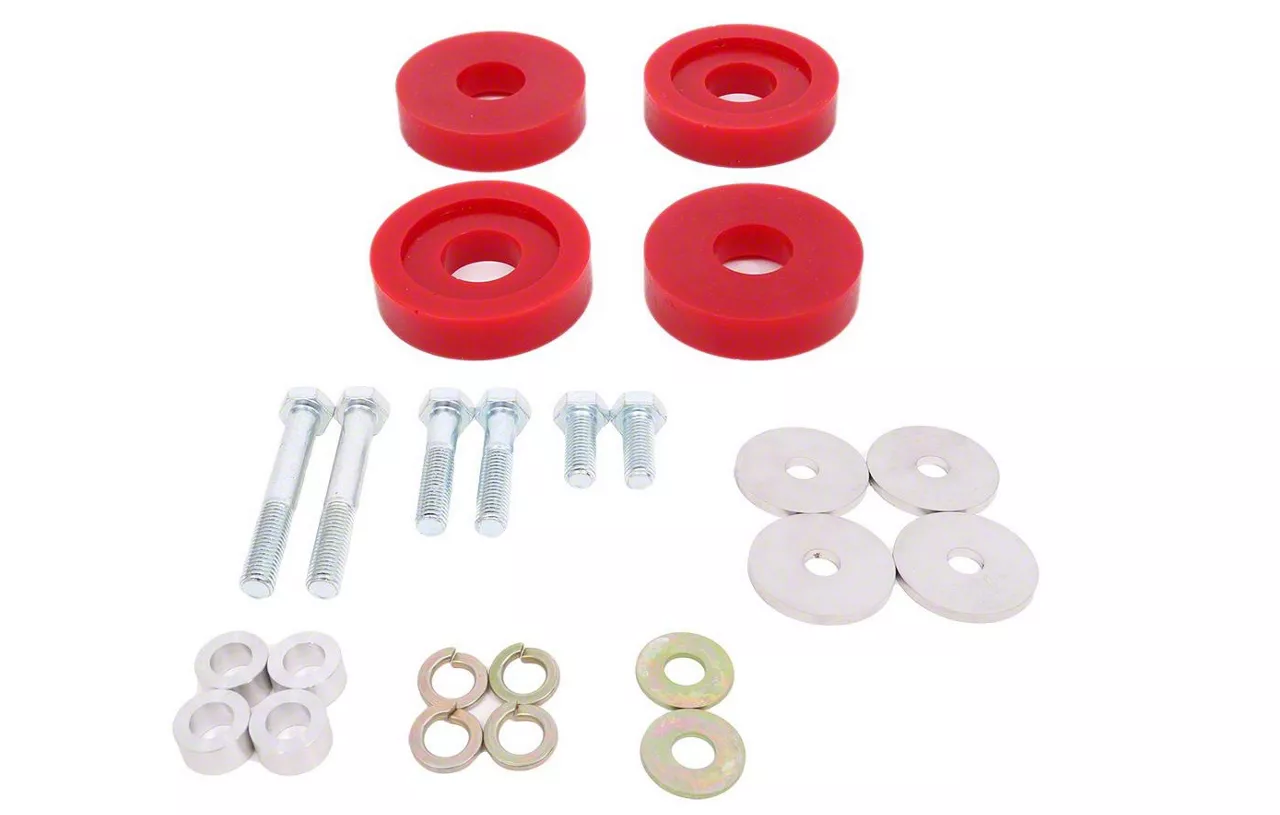 BMR Differential Lockout Bushing Kit; Polyurethane; Red (15-26 Mustang)