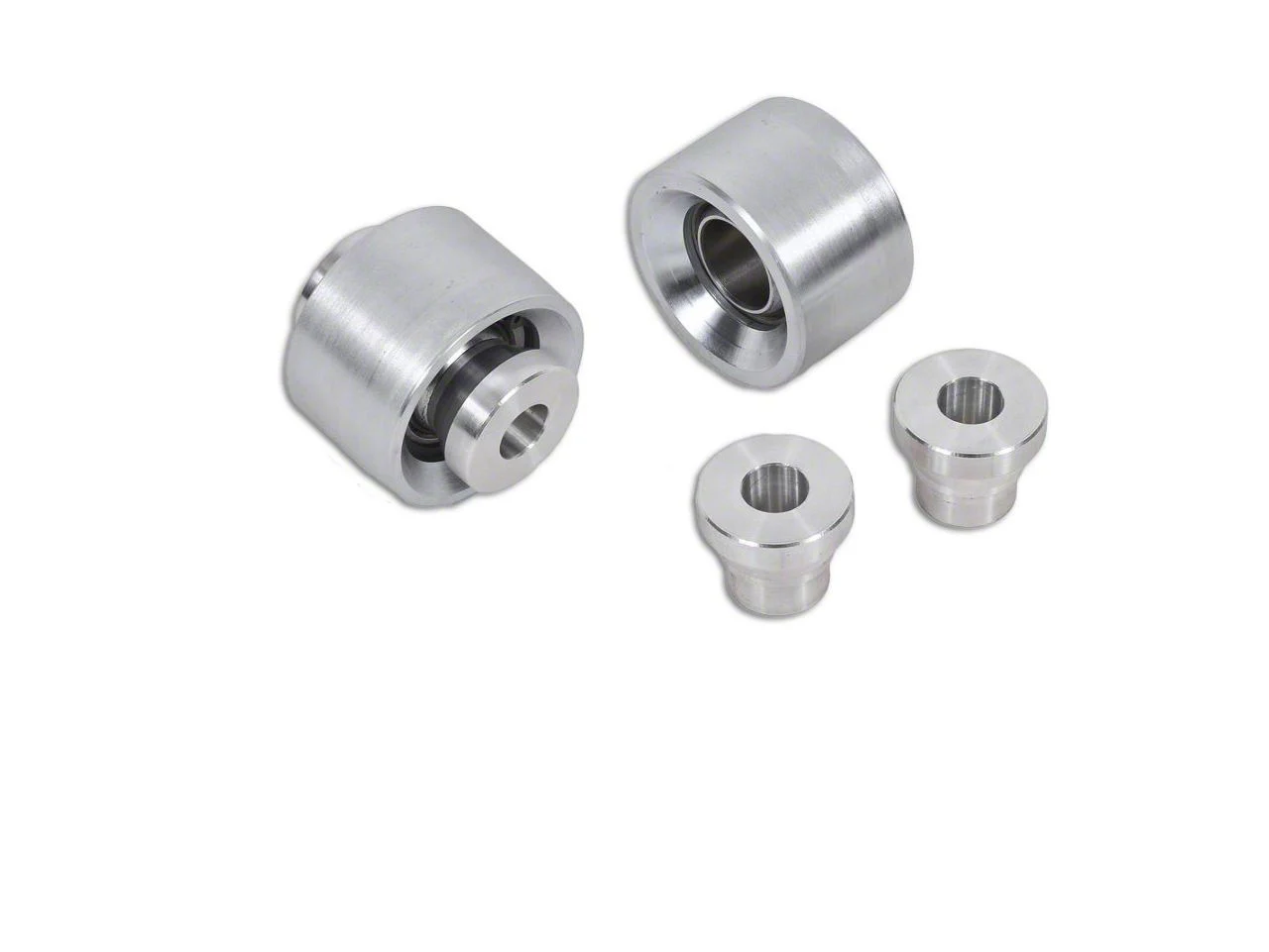 BMR Rear Lower Control Arm Bearing Kit; Standard; Silver Zinc (15-26 Mustang)