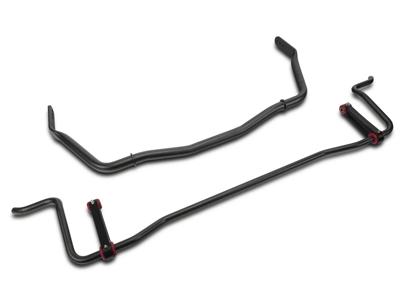 BMR Adjustable Front and Rear Sway Bars; Black Hammertone (05-10 Mustang)
