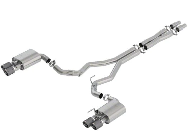 Borla ATAK Cat-Back Exhaust with Carbon Fiber Tips (18-23 Mustang GT Fastback w/ Active Exhaust)