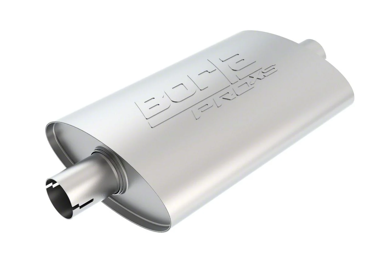 Borla Pro XS Center/Center Oval Muffler; 2-Inch Inlet/2-Inch Outlet (Universal; Some Adaptation May Be Required)