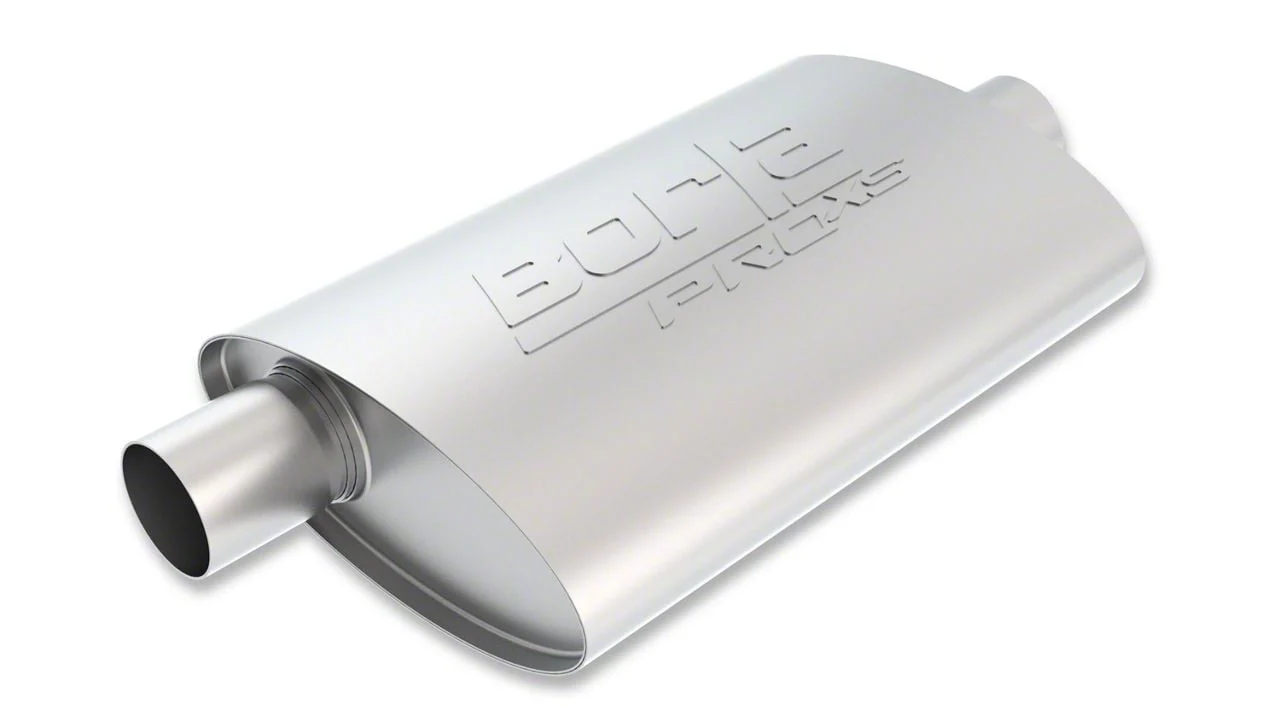 Borla Pro XS Center/Offset Oval Muffler; 2.25-Inch Inlet/2.25-Inch Outlet (Universal; Some Adaptation May Be Required)