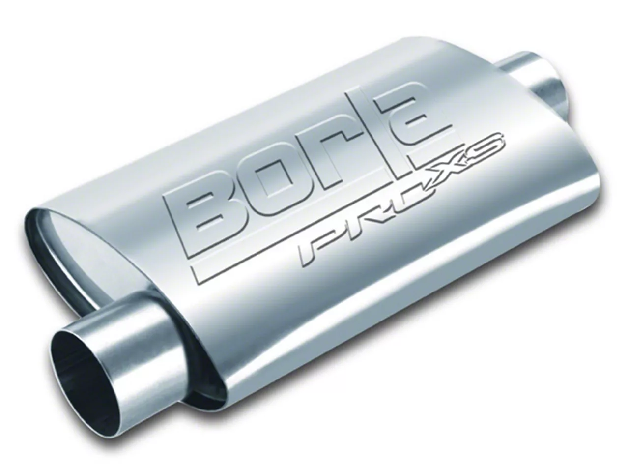 Borla Pro XS Center/Offset Oval Muffler; 2.50-Inch Inlet/2.50-Inch Outlet (Universal; Some Adaptation May Be Required)