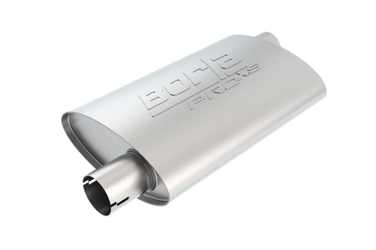Borla Pro XS Offset/Offset Oval Muffler; 2.25-Inch Inlet/2.25-Inch Outlet (Universal; Some Adaptation May Be Required)