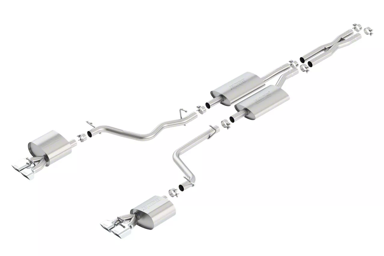 Borla S-Type Cat-Back Exhaust with Polished Tips (11-14 3.6L Challenger)
