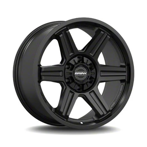 Brink Wheels Fang Nocturnal Black 6-Lug Wheel; 20x9; 0mm Offset (07-14 Yukon)