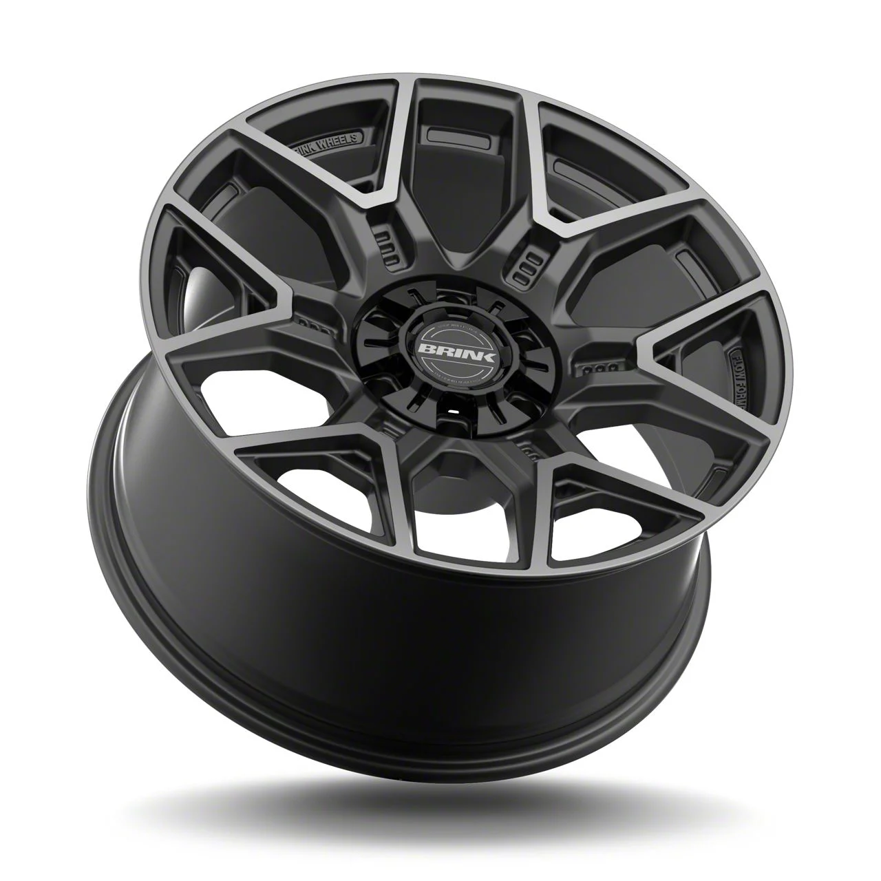 Brink Wheels Insurgent Smoke Machined Titanium 6-Lug Wheel; 22x10; 12mm Offset (14-18 Silverado 1500)