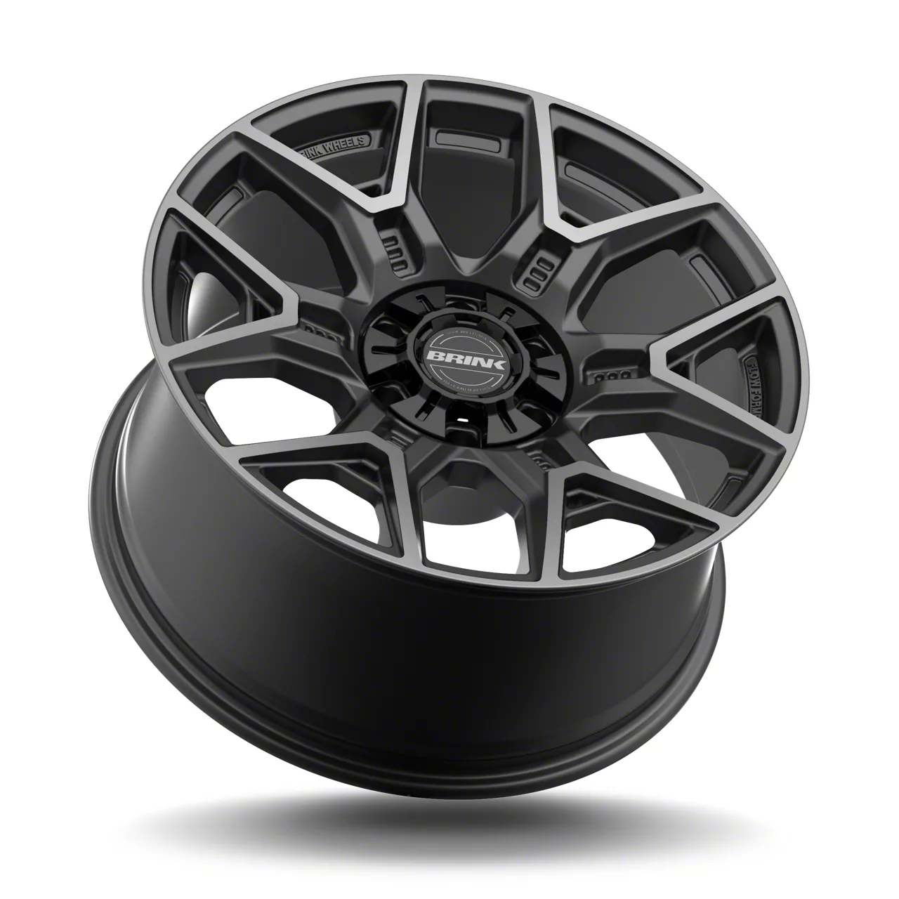 Brink Wheels Insurgent Smoke Machined Titanium 6-Lug Wheel; 22x10; 12mm Offset (19-26 Sierra 1500)
