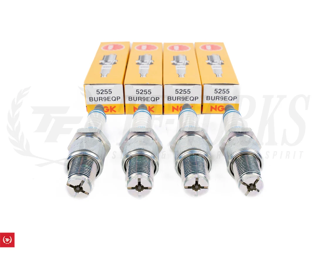 NGK BUR9EQP Platinum Spark Plug RX-7 FC3S FD3S Upper Trailing (4-Plugs)
