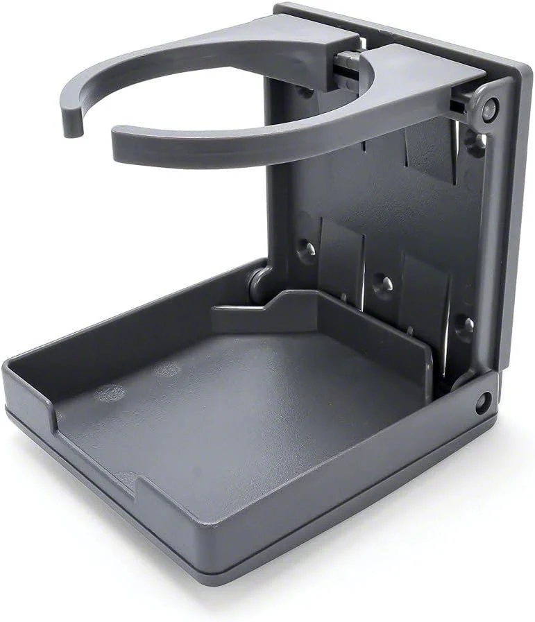 Adjustable Passenger Side Drink Holder; Charcoal (Universal; Some Adaptation May Be Required)