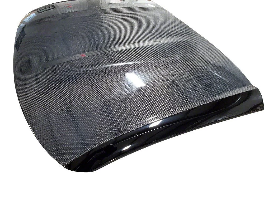 Carbon Fiber Targa Roof Panel with Painted Accent Sides and Inner Headliner; Shark Gray (14-19 Corvette C7 Coupe)