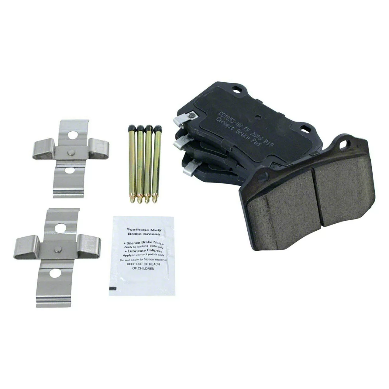 Ceramic Brake Pads; Rear Pair (10-15 Camaro SS)