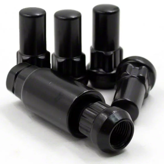 Locks with Key for Black Acorn Lug Nuts; 14mm x 1.5 (10-24 Camaro)