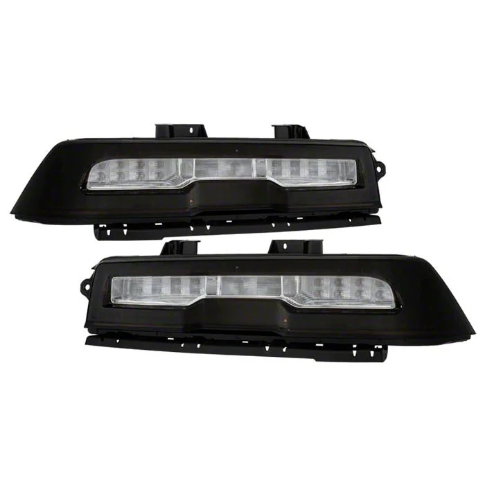 OEM Style LED Tail Lights; Chrome Housing; Smoked Lens (14-15 Camaro w/ Factory Halogen Tail Lights)