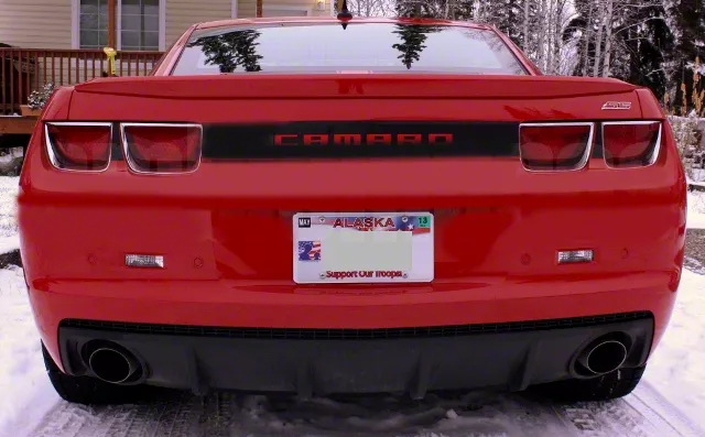 Rear Camaro Lettering; Red Composite (10-15 Camaro)