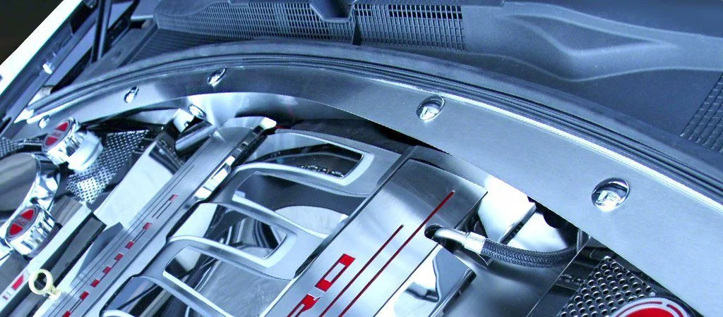 Wiper Cowl Trim with LED Illumination; Polished (16-24 Camaro)