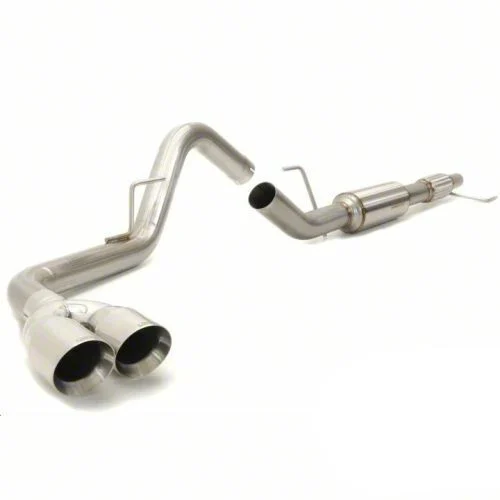 Carven Exhaust TR-Series Single Exhaust System with Polished Tips; Side Exit (15-20 2.7L EcoBoost F-150)