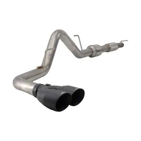 Carven Exhaust R-Series Single Exhaust System with Polished Tips; Side Exit (15-20 5.0L F-150)