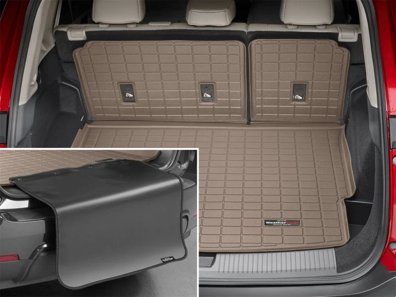 WeatherTech 2021+ Nissan Rogue Cargo With Bumper Protector - Tan