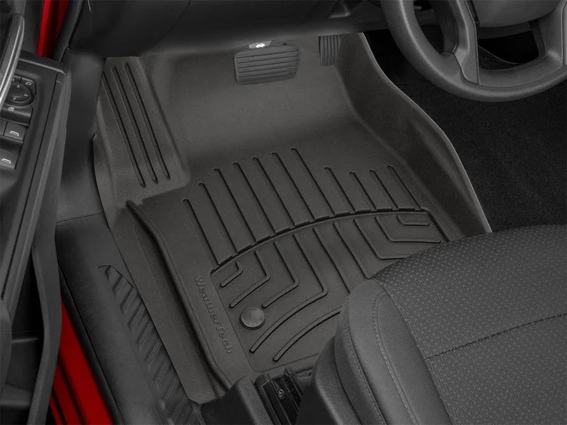 WeatherTech 19-25 Chevy Silverado Double Cab Bench Front FloorLiner HP - Black