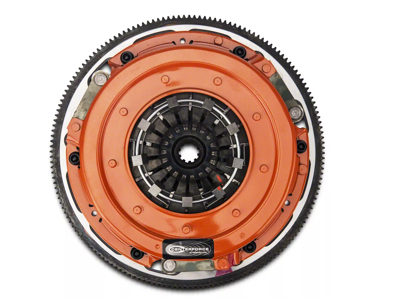 Centerforce DYAD DS Organic/Carbon Twin Disc Clutch Kit with 6-Bolt Flywheel; 10-Spline (05-10 Mustang GT)