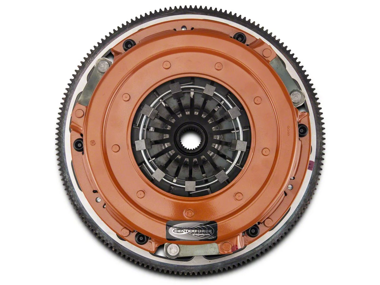 Centerforce DYAD DS Organic/Carbon Twin Disc Clutch Kit with 8-Bolt Flywheel; 26-Spline (07-08 Mustang GT500)