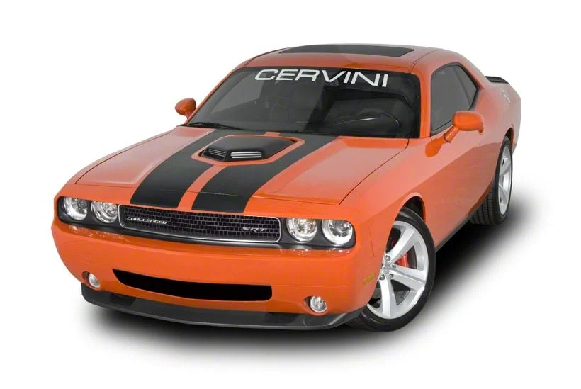 Cervini's Shaker Hood with Unfinished Scoop; Unpainted (08-14 Challenger SRT8; 09-23 Challenger R/T)