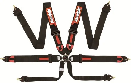 RaceQuip FIA Certified 6-Point Camlock Pull Down Harness
