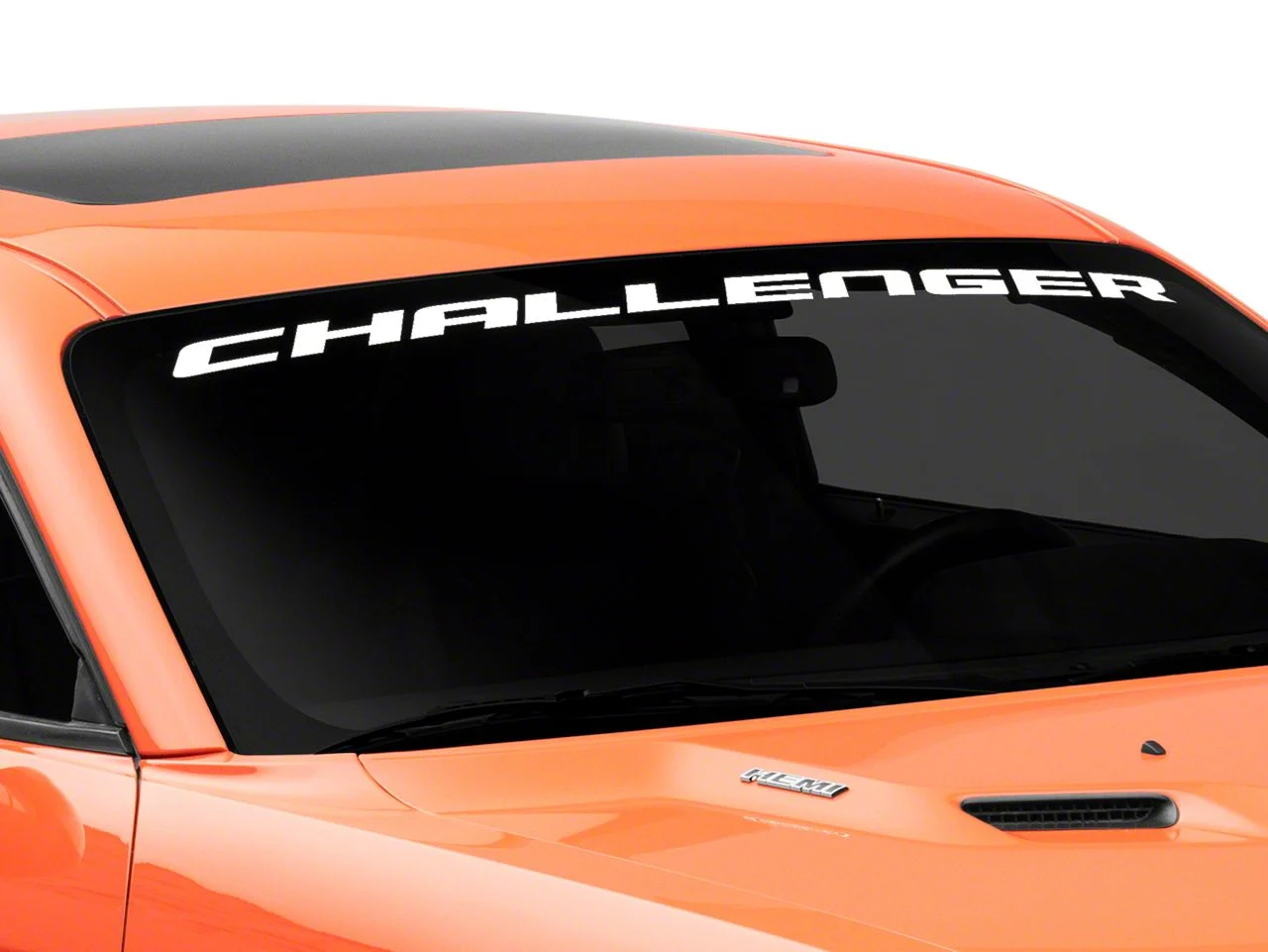 Mopar Licensed by SEC10 Challenger Windshield Banner; White (08-13 Challenger)