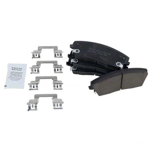 Ceramic Brake Pads; Front and Rear (06-23 Charger w/ Single Piston Front Calipers)