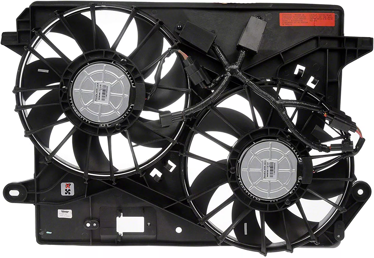Dual Fan Assembly with Brushless Motors (06-23 Charger, Excluding SRT Hellcat)