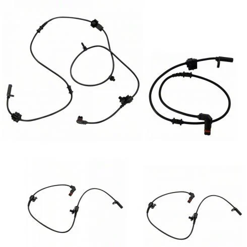 ABS Wheel Speed Sensor Set; Front and Rear (07-10 AWD Charger)