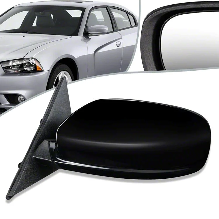 Side View Mirror; Driver Side; Black (11-14 Charger)