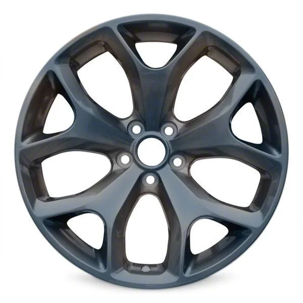 Y-Spoke Replica Charcoal Metallic Wheel; 20x8; 24mm Offset (11-23 RWD Charger, Excluding Widebody)