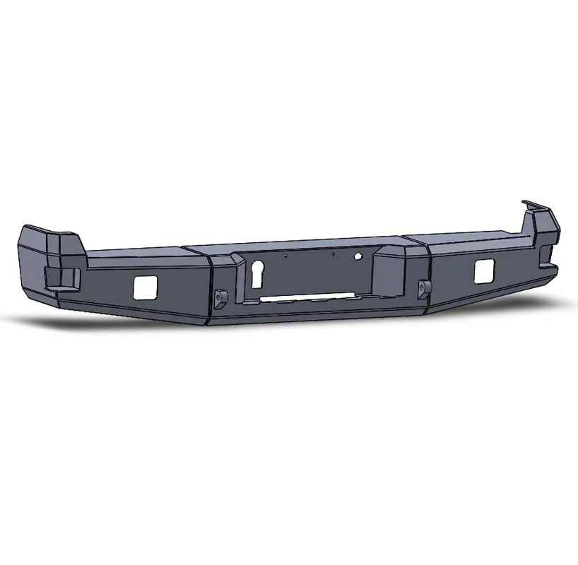 Attitude Series Rear Bumper; Pre-Drilled for Backup Sensors; Black Textured (17-22 F-350 Super Duty)