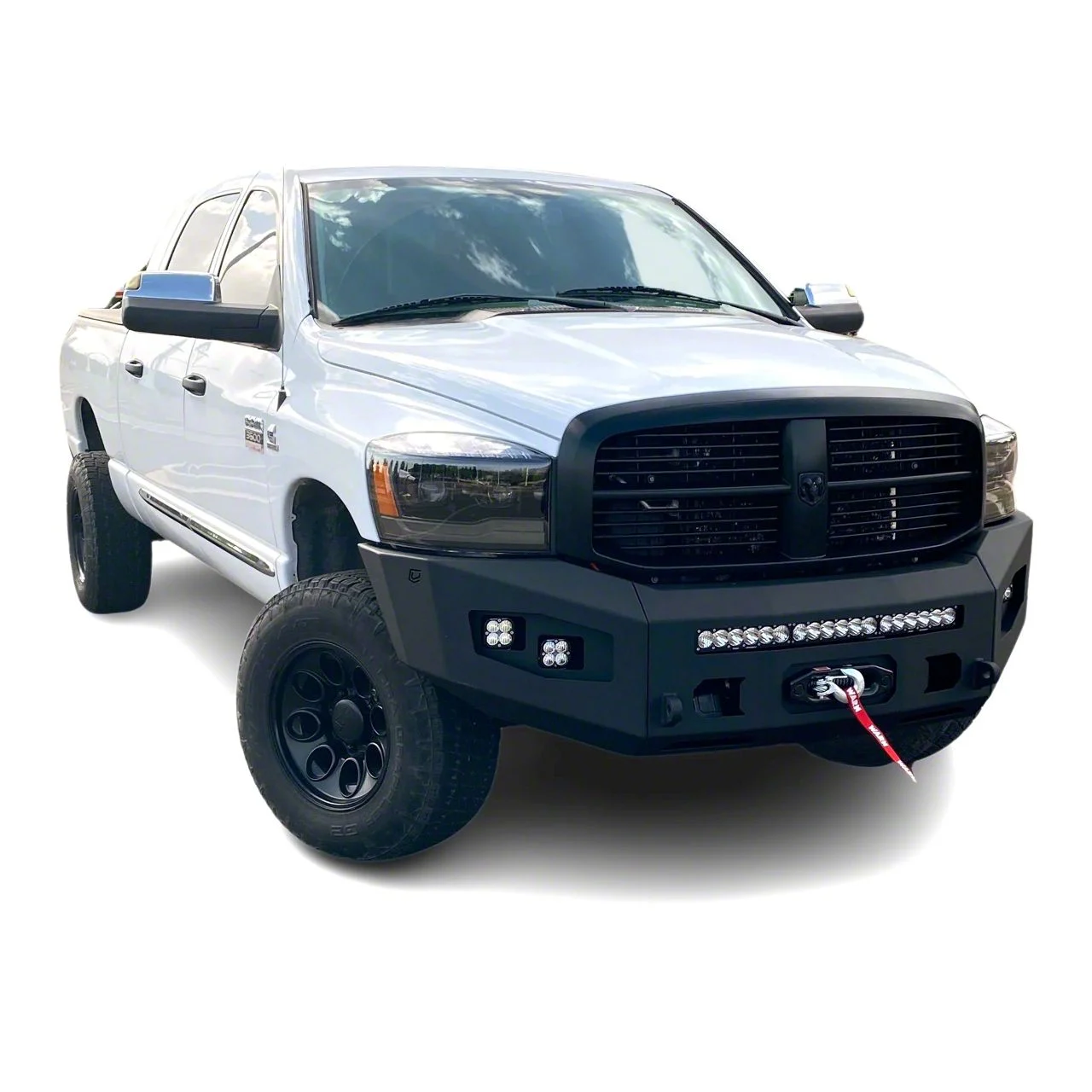 Attitude Series Winch Front Bumper; Black Textured (06-09 RAM 3500)