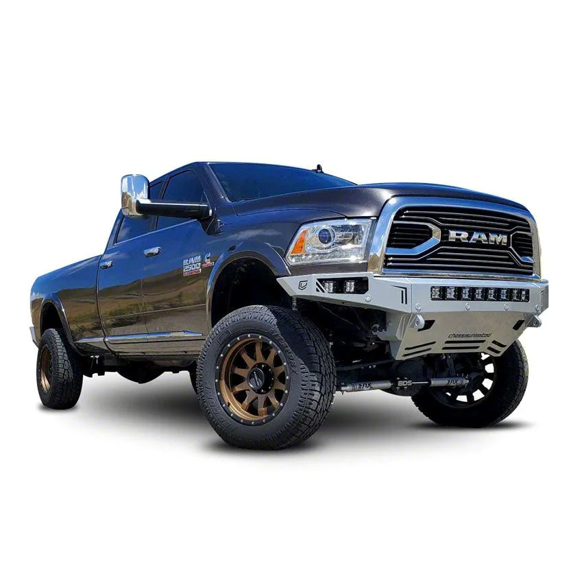 Octane Series Front Bumper; Pre-Drilled for Front Parking Sensors; Black Textured (10-18 RAM 3500)