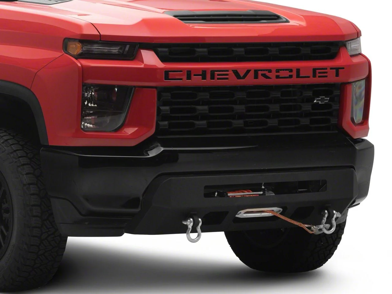 Prolite Winch Front Bumper; Black Textured (20-23 Silverado 3500 HD)