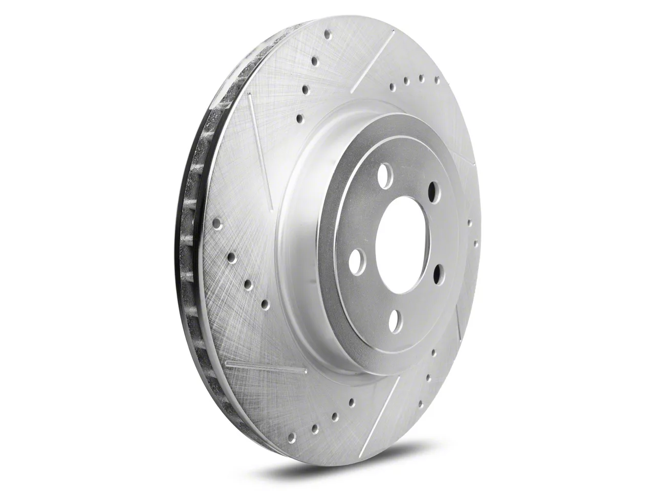 C&L Super Sport Cross-Drilled and Slotted Rotors; Front Pair (06-23 Charger w/ Dual Piston Front Calipers; 2014 Charger Pursuit w/ 345mm Front Rotors)