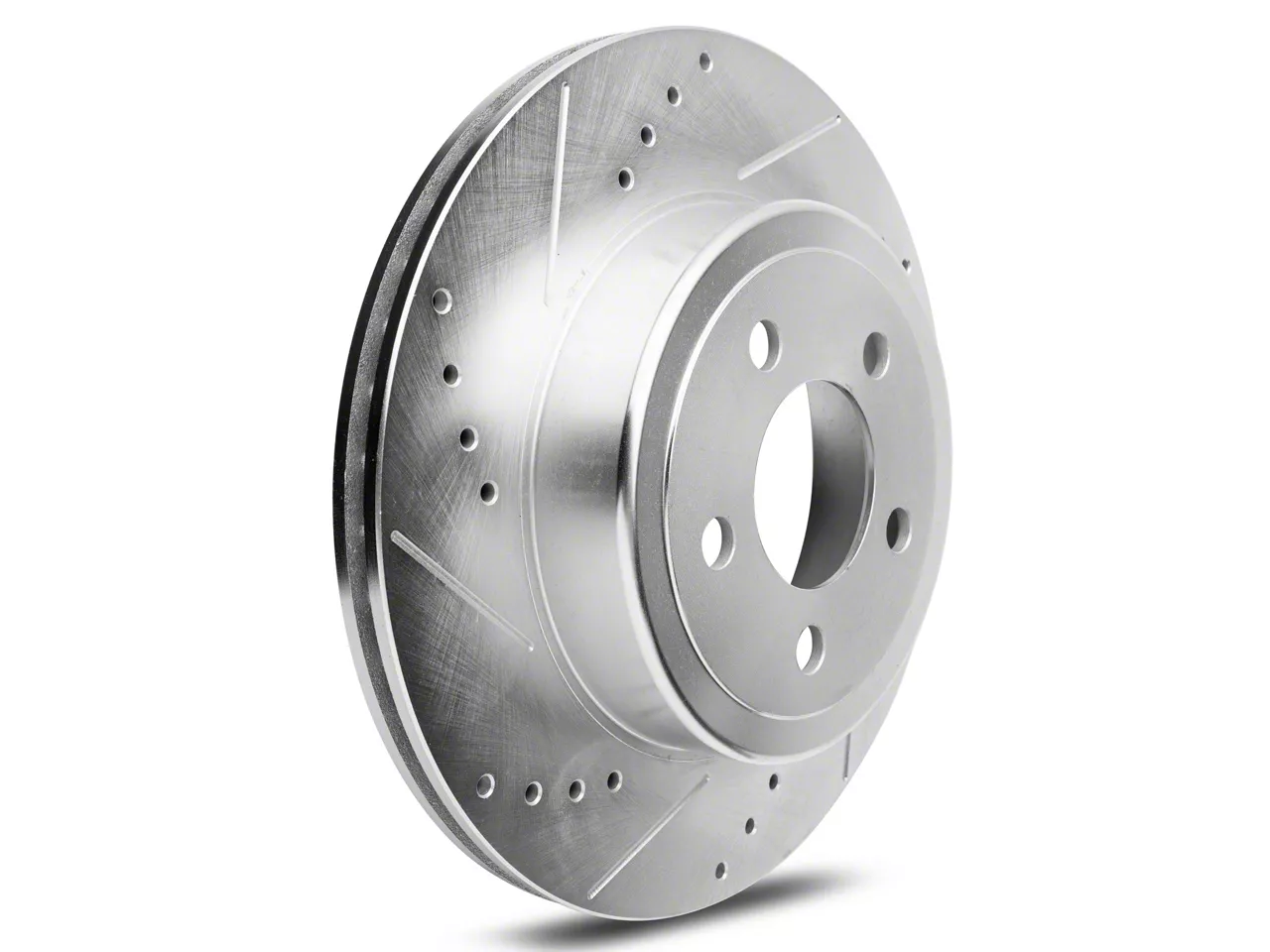 C&L Super Sport Cross-Drilled and Slotted Rotors; Rear Pair (06-23 Charger w/ Dual Piston Front Calipers & 320mm Vented Rear Rotors)