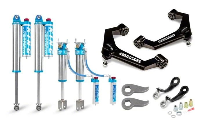 Cognito Motorsports 3-Inch Elite Leveling Kit with King 2.5 Reservoir Shocks (20-26 Sierra 2500 HD)