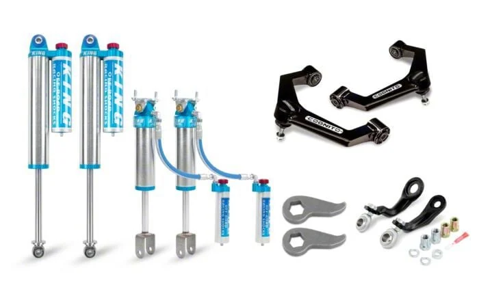 Cognito Motorsports 3-Inch Elite Leveling Kit with King 2.5 Reservoir Shocks (11-19 Sierra 2500 HD)