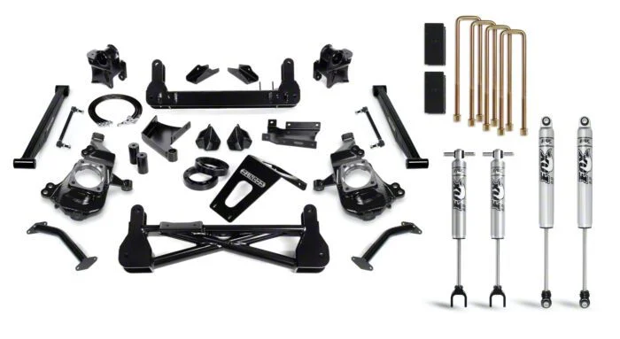 Cognito Motorsports 7-Inch Standard Suspension Lift Kit with FOX PSMT 2.0 Shocks (20-26 Sierra 2500 HD)