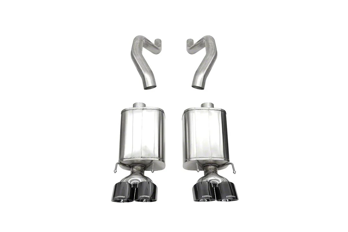 Corsa Performance Xtreme Axle-Back Exhaust with Black Tips (06-13 Corvette C6 Z06)