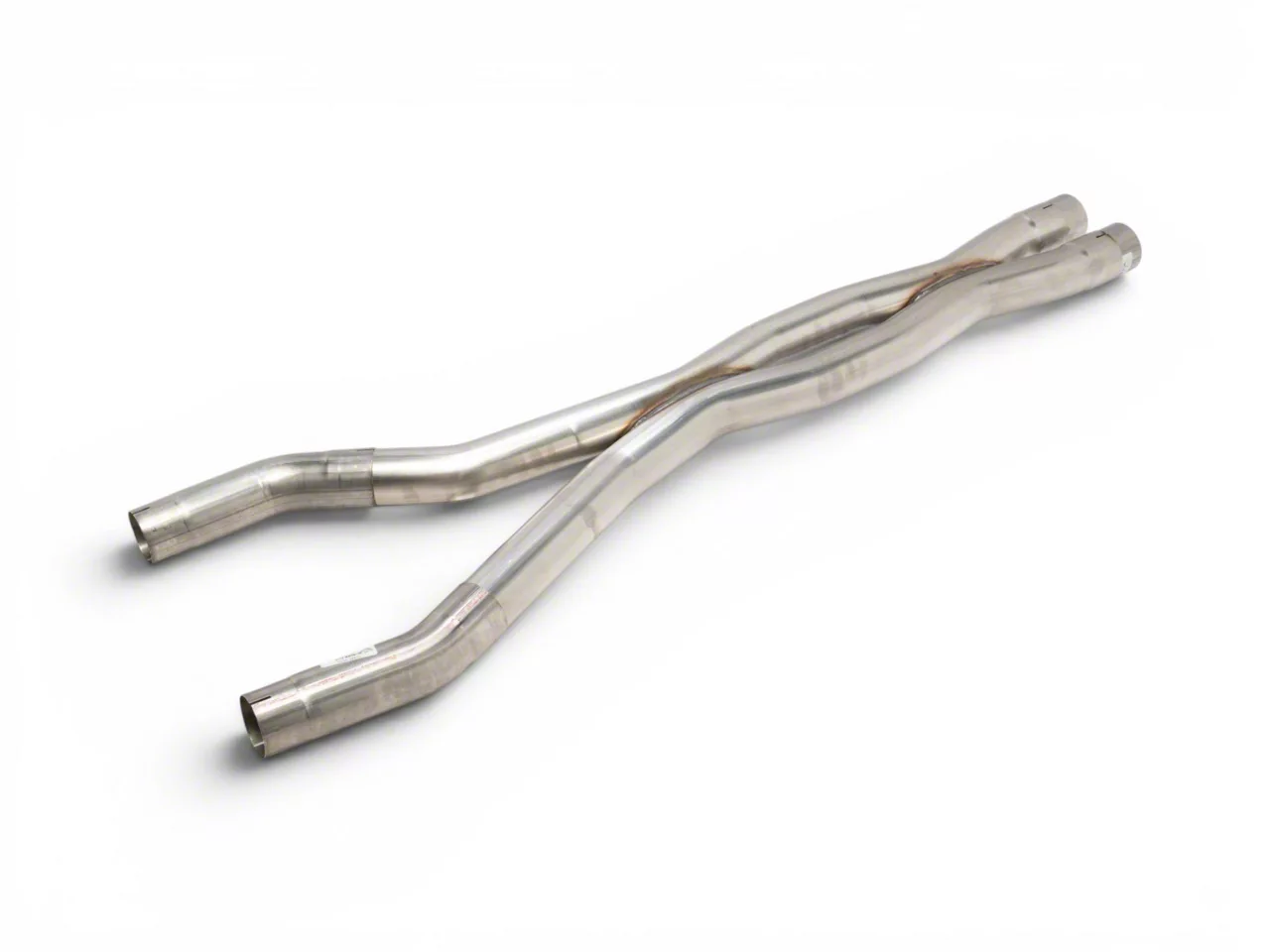 Corsa Performance Cut and Clamp Resonator Delete Double Helixx X-Pipe; 3-Inch (15-20 Mustang GT350)