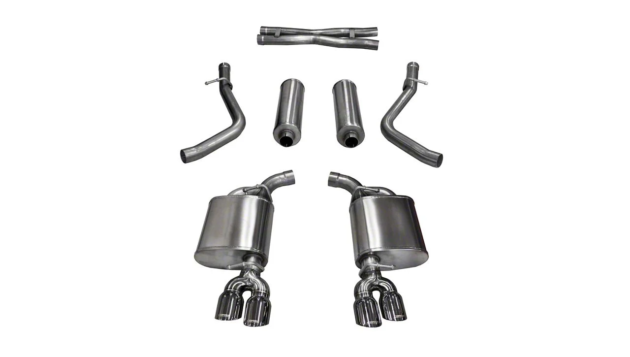 Corsa Performance Xtreme Cat-Back Exhaust with Twin Polished Round Tips (15-16 5.7L HEMI Challenger)