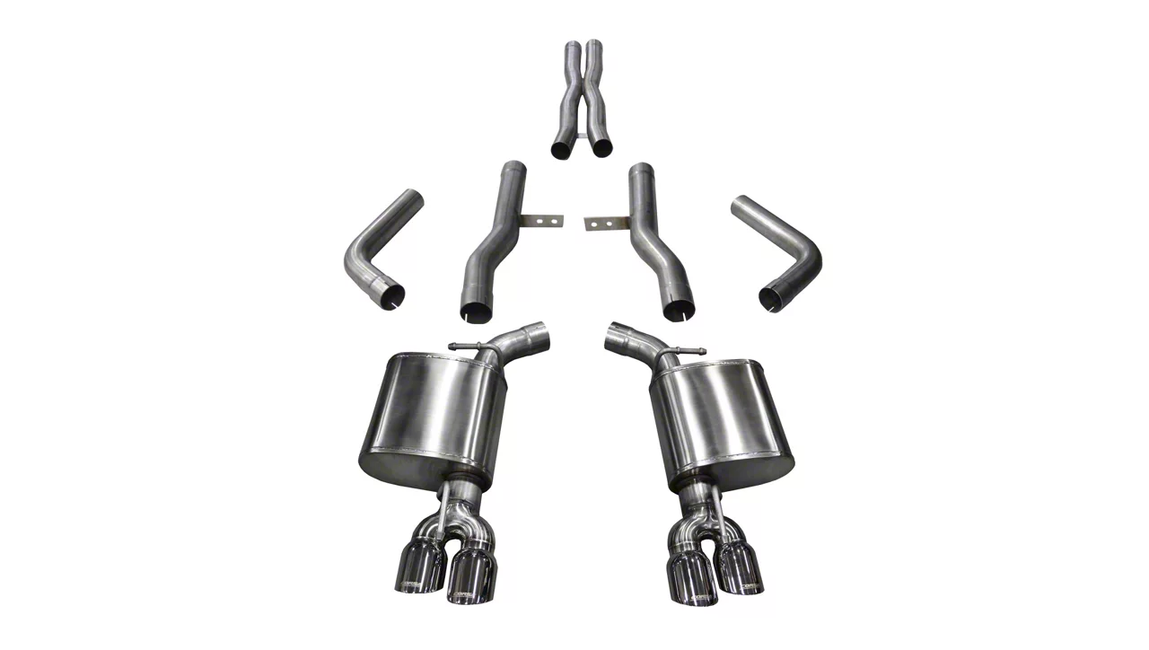 Corsa Performance Xtreme Cat-Back Exhaust with Twin Polished Round Tips (15-23 6.4L HEMI Challenger)