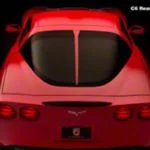Altec Daytona Style Rear Split Window Trim; Unpainted (05-13 Corvette C6 Coupe)
