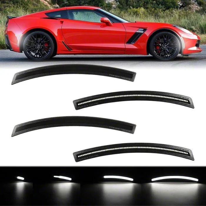 Dynamic LED Side Markers; White (14-19 Corvette C7)